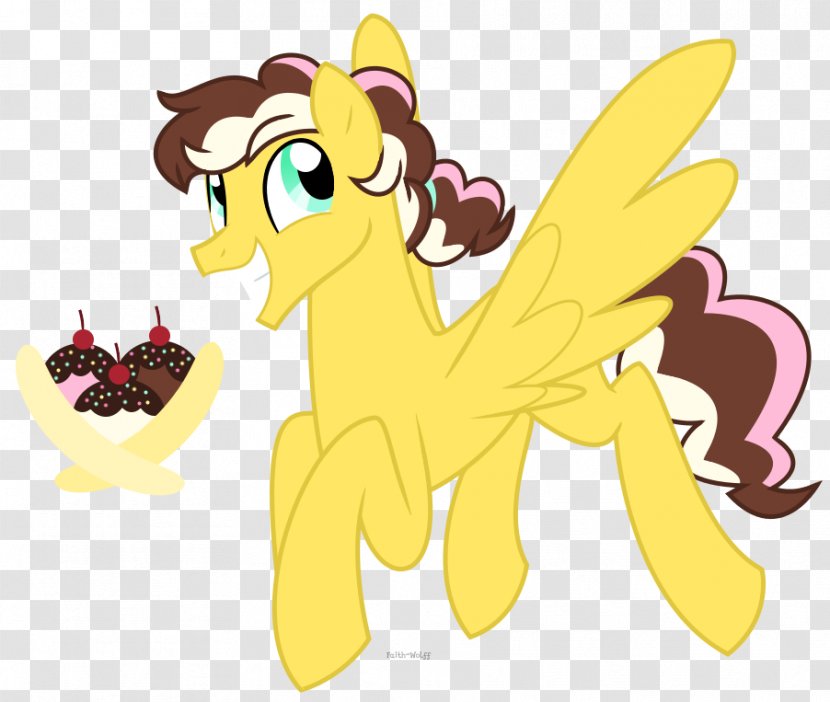 Banana Split Painting Pinkie Pie Horse - Splits Transparent PNG