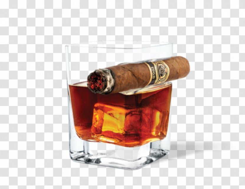 Bourbon Whiskey Old Fashioned Distilled Beverage Cocktail - Cup - Cigar Transparent PNG