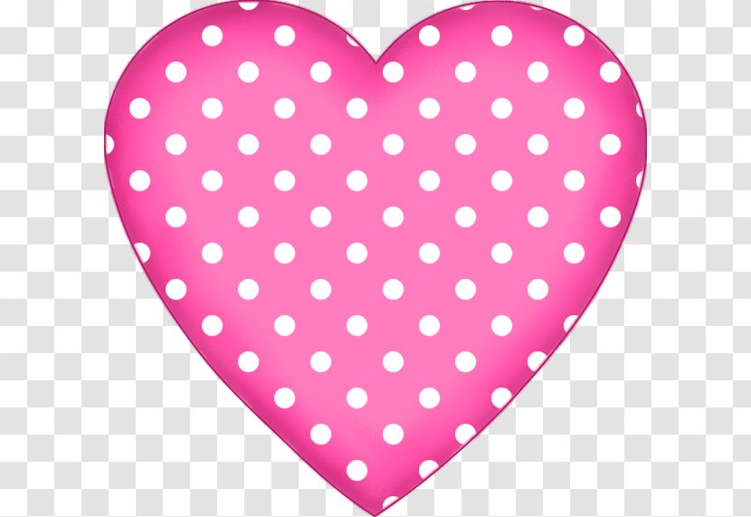 Heart Polka Dot Valentines Day Clip Art - Frame - La Amistad Cliparts Transparent PNG
