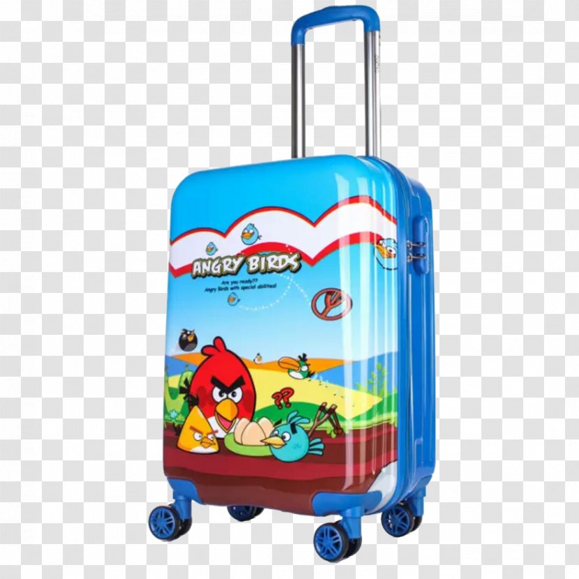 Hand Luggage Suitcase Baggage Travel - Electric Blue - Angry Birds Transparent PNG