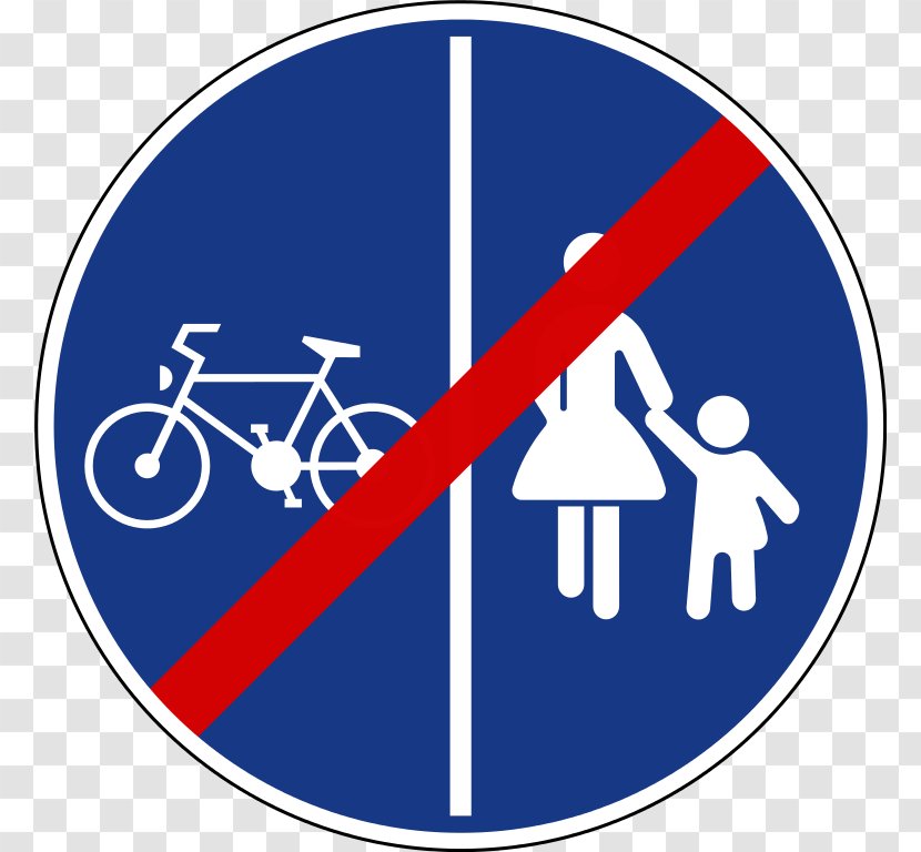 Traffic Sign Long-distance Cycling Route Bicycle Cyclist Road - Signage Transparent PNG