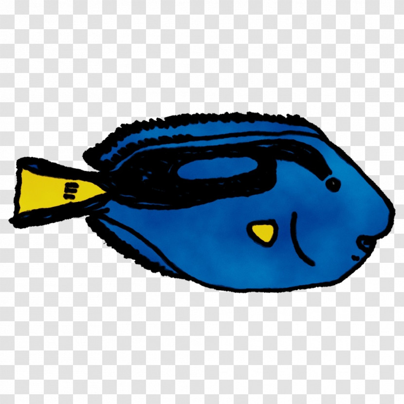 Fish Electric Blue M Headgear Fashion Personal Protective Equipment Transparent PNG