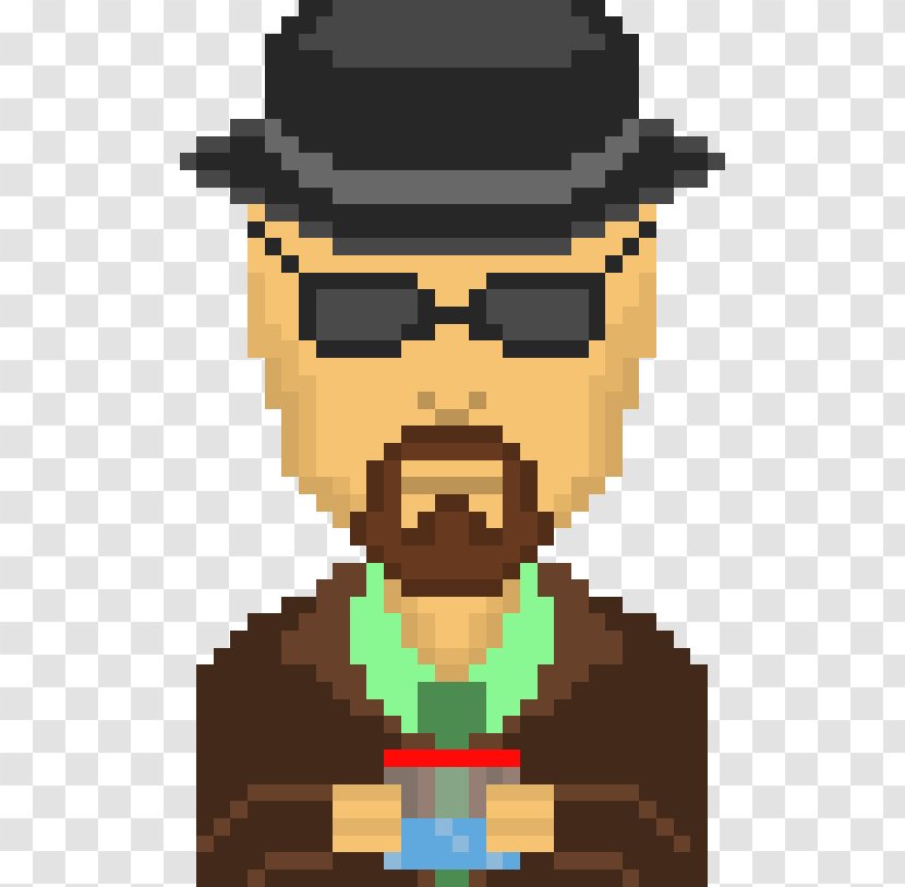 Walter White Pixel Art Breaking Bad - Season 2 CharacterWalter Transparent PNG