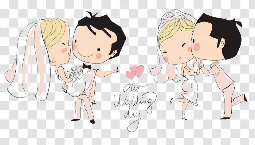Wedding Invitation Bridegroom Illustration - Flower - Cartoon Characters Transparent PNG