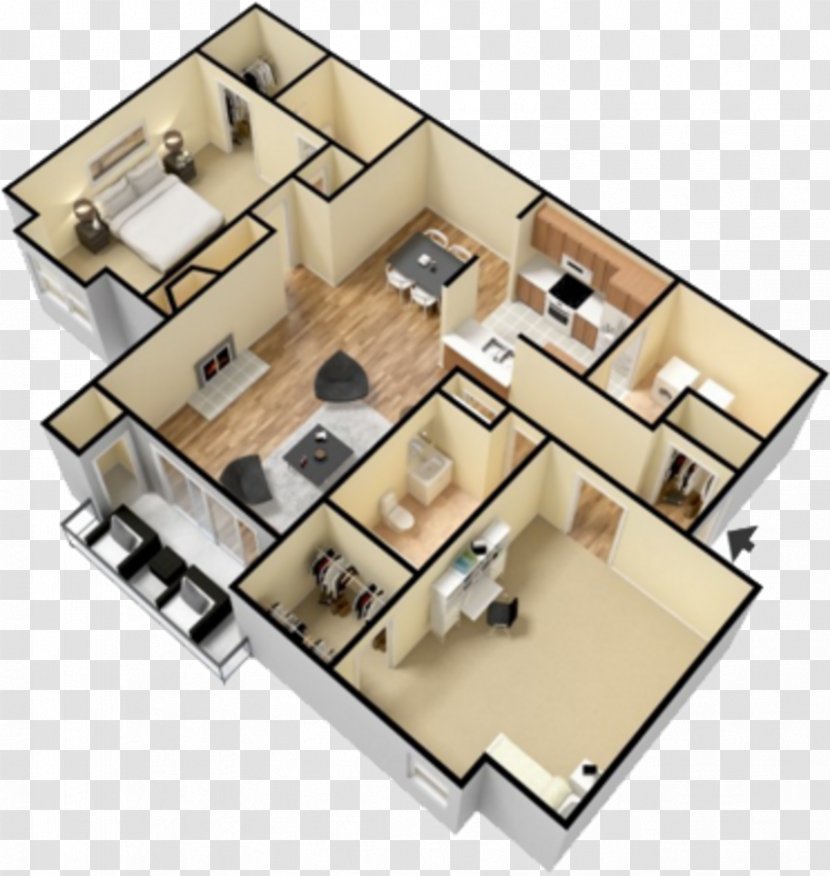 Wildwood Apartments House Stone Mountain Floor Plan - Apartment - Copy The Transparent PNG