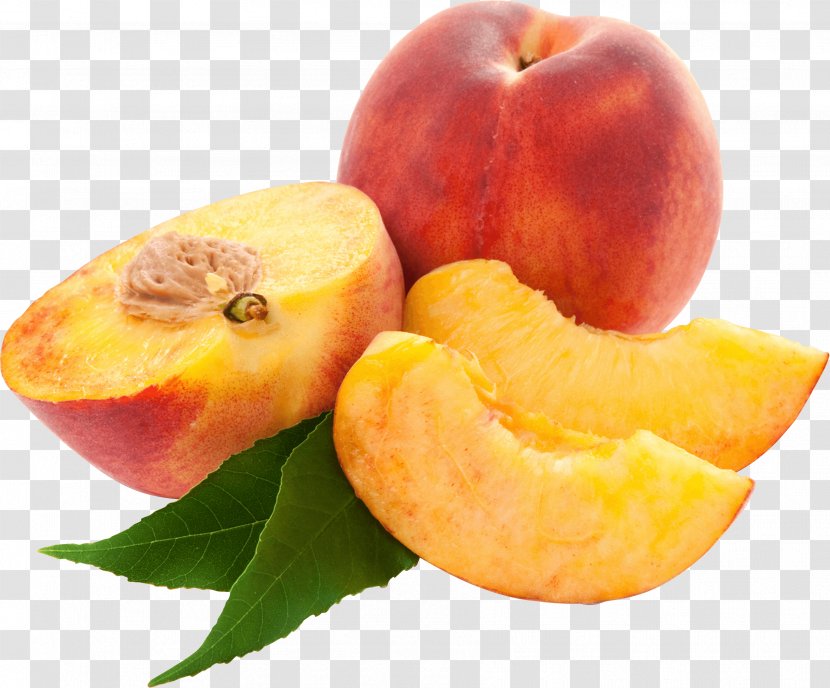 Nectarine Clip Art - Food - Sliced Peaches Image Transparent PNG