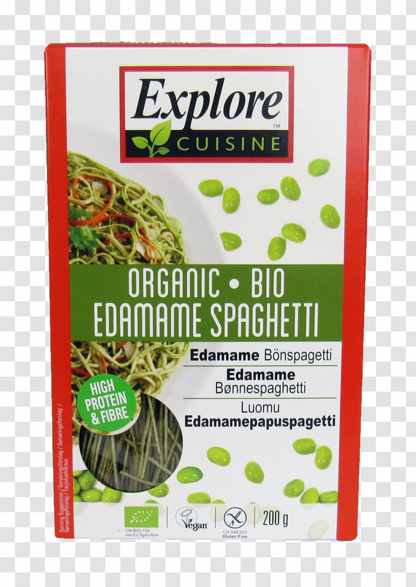 Edamame Pasta Spaghetti Organic Food Fettuccine - Rice Transparent PNG