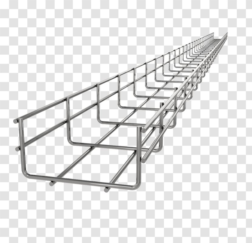 Cable Tray Steel Metal Wire Electrical - Electricity - Netting Transparent PNG