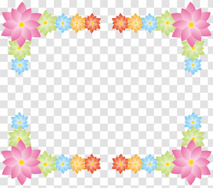 Flower Cute Design Frame. - Cartoon - Silhouette Transparent PNG