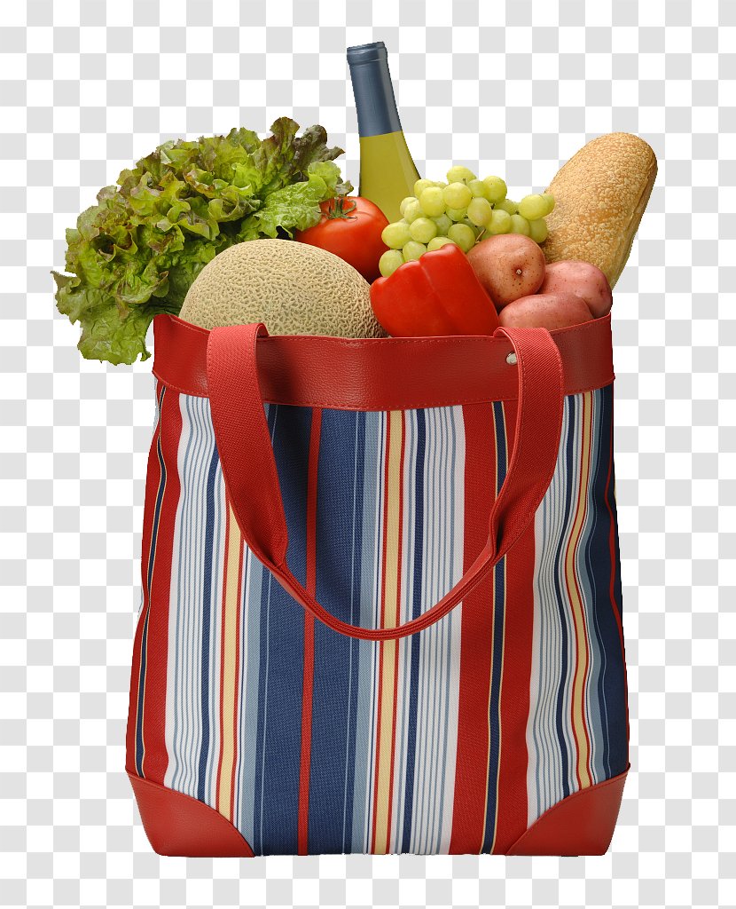 Plastic Bag Organic Food Shopping Vegetable - The Fruits And Vegetables In Transparent PNG