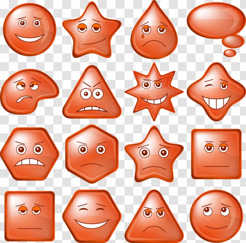 A Variety Of Shape Emoticons - Emotion - Wink Transparent PNG