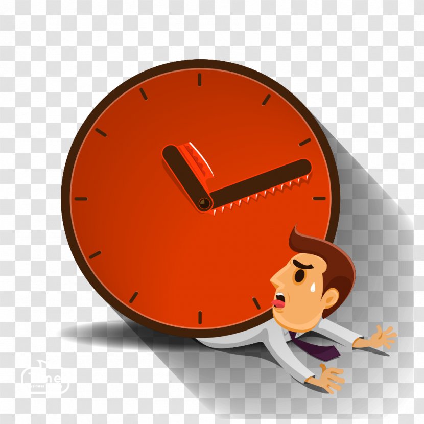 Time Clock - Flat Design - Oppression Transparent PNG