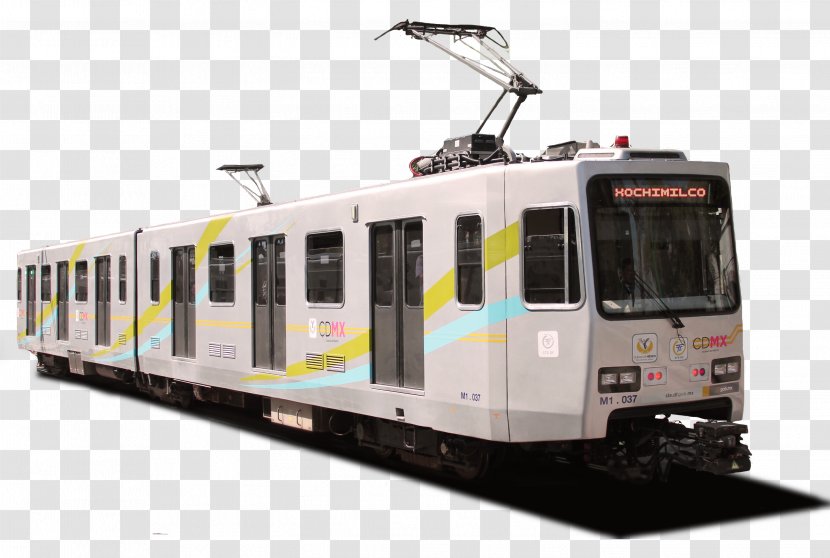 Train Mexico City Railroad Car Rapid Transit Passenger - Mode Of Transport Transparent PNG