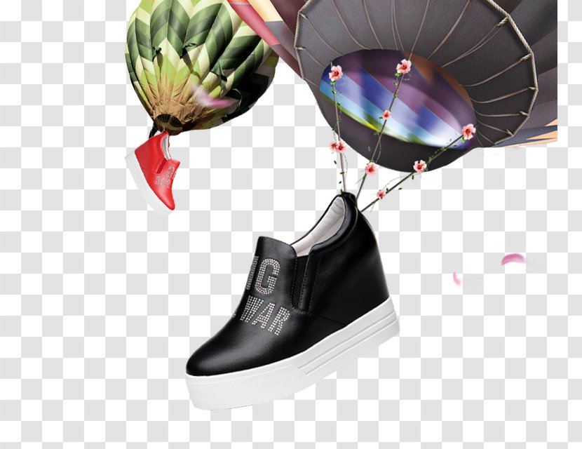 Flight Balloon - Footwear - Dancing Shoes Hot Air Transparent PNG