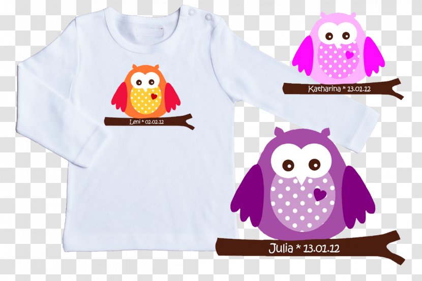 Owl T-shirt Textile Sleeve Clothing - Material Transparent PNG