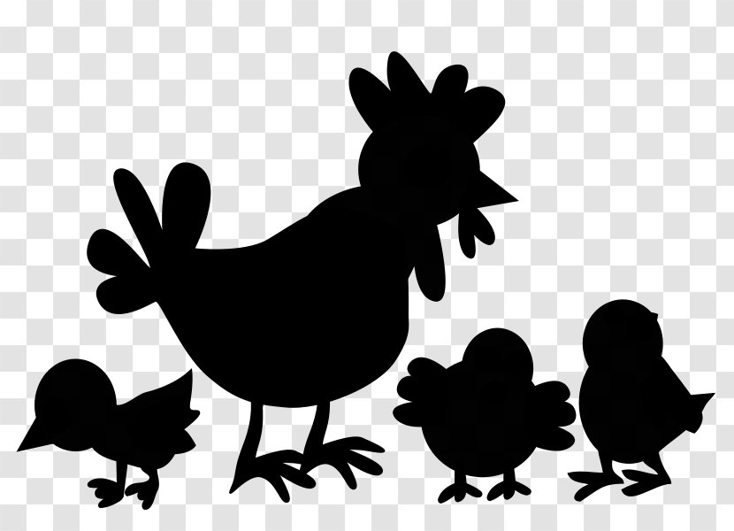 Rooster Chicken Clip Art Fauna Silhouette - Branch - Cartoon Transparent PNG