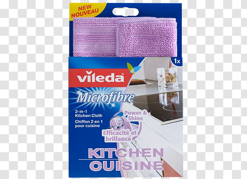 Microfiber Household Cleaning Supply Vileda Glass Cloth - Kitchen Transparent PNG