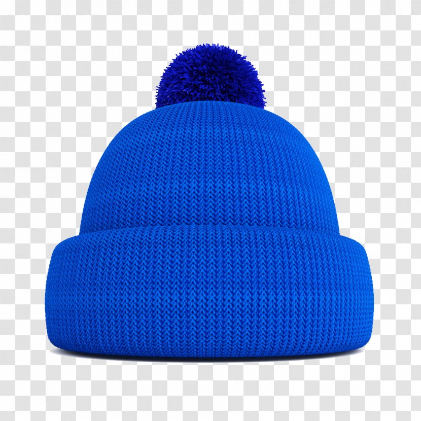 Beanie Blue Hat Wool - Stock Photography - Knitted Transparent PNG