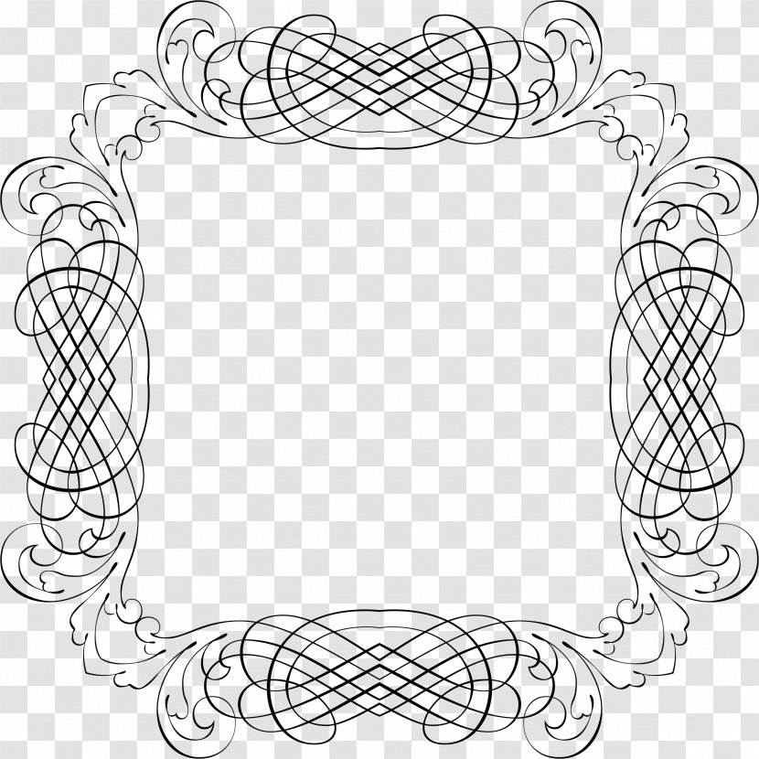 Line Art Drawing Clip - Symmetry - Frame Transparent PNG