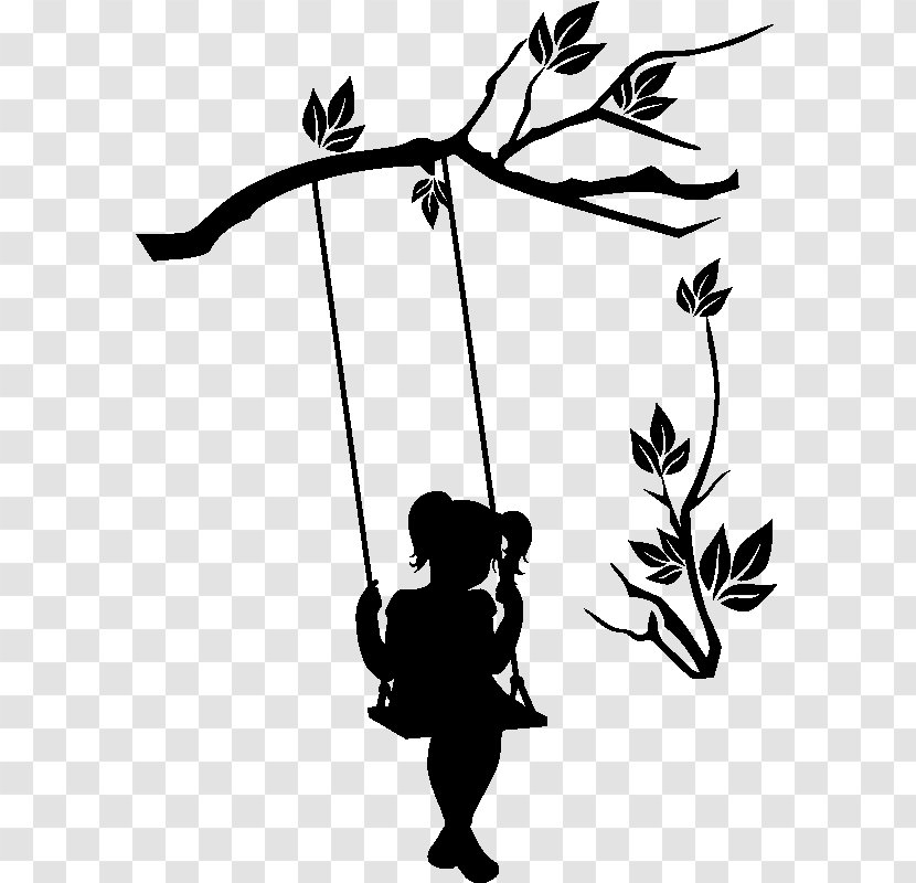 Swing Child Wall Decal Sticker - Tree Transparent PNG