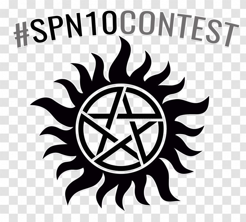 Sam Winchester Dean Tattoo Demonic Possession Symbol - Monochrome - Supernatural Transparent PNG