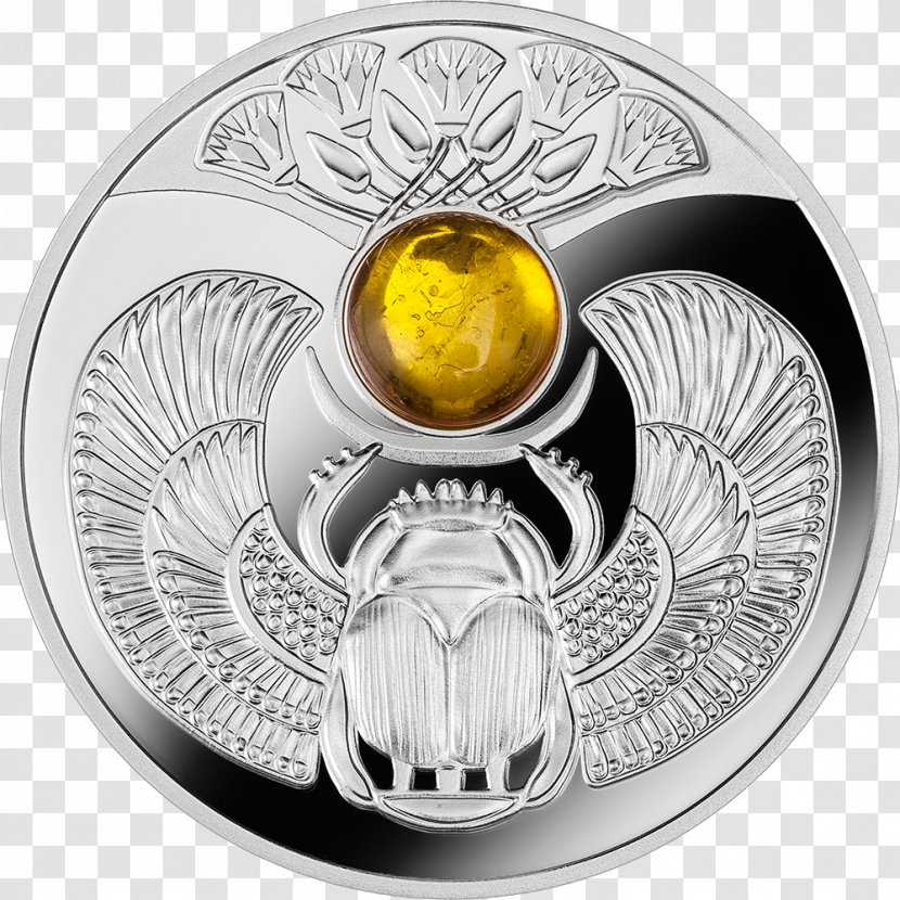 Silver Coin Ancient Egypt Scarabaeus Sacer - Mint Transparent PNG