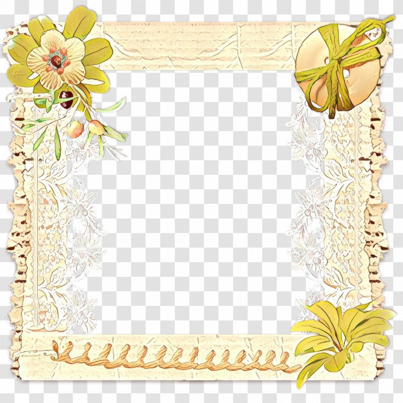 Background Flowers Frame - Paper - Interior Design Picture Transparent PNG