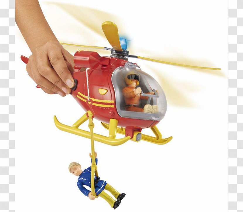 Helicopter Firefighter Mountain Rescue Rescuer - Sam Toy Transparent PNG