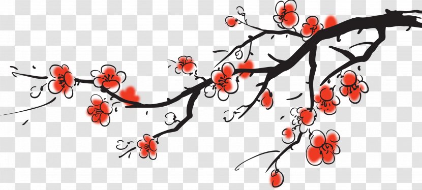 China Chinese Painting Art - Plum Flower Transparent PNG