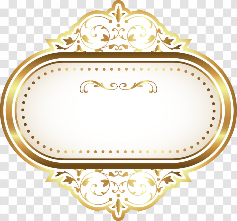 Gold Icon - Medal - Cartoon Golden Circle Transparent PNG