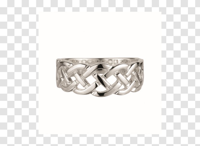 Claddagh Ring Celtic Knot Celts Jewellery - Platinum Transparent PNG