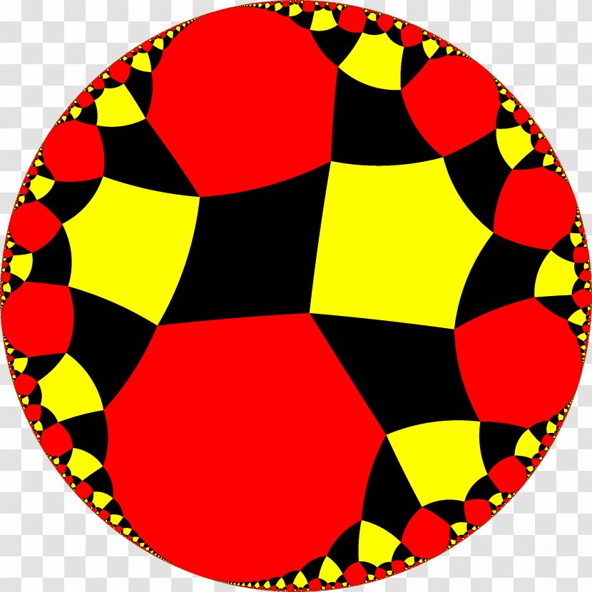 Tessellation Hyperbolic Geometry Uniform Tilings In Plane - Honeycomb - Symmetry Transparent PNG