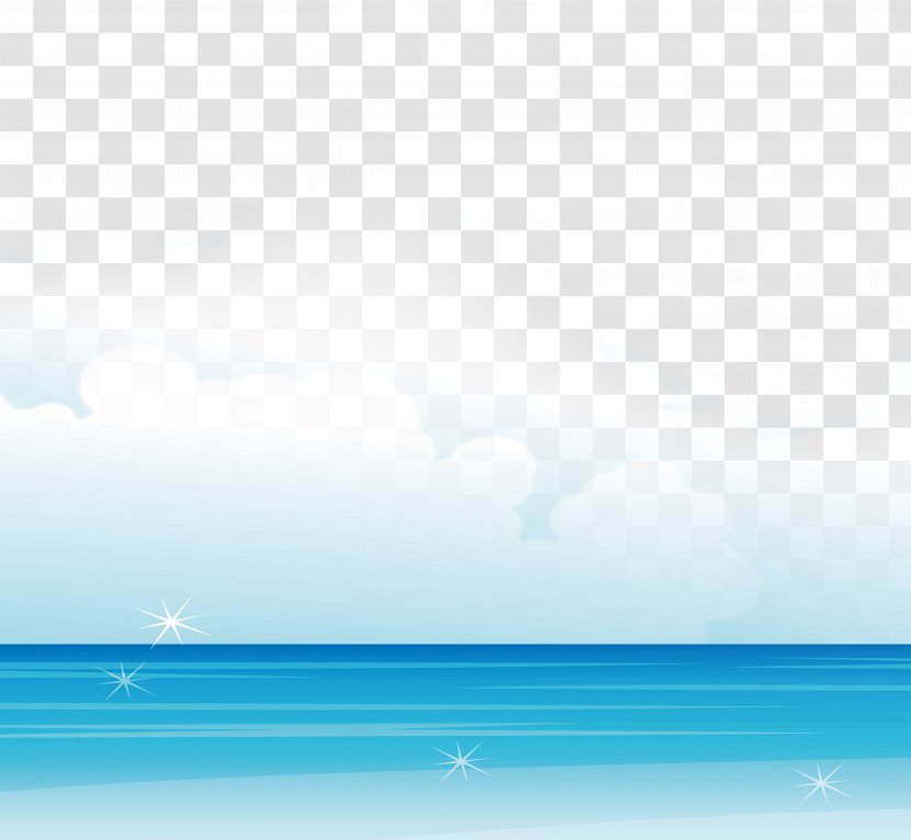 Sea Sky Computer Wallpaper Transparent PNG