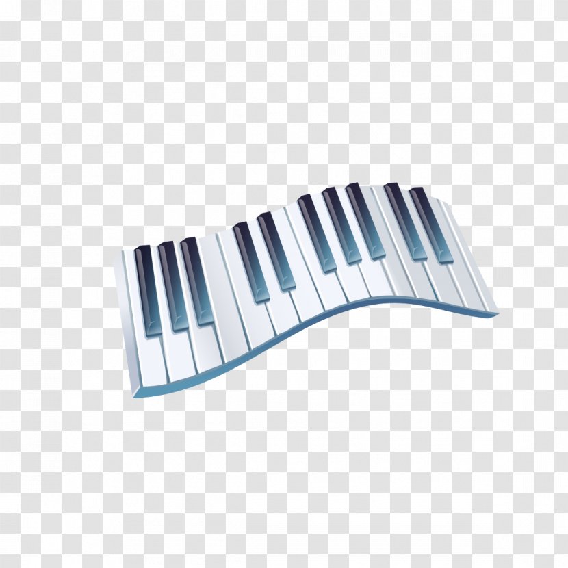 Musical Keyboard Computer Piano Black And White - Flower - Creative Transparent PNG