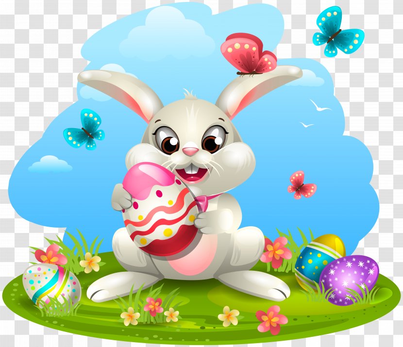Easter Bunny Paper Egg Clip Art - Holiday Transparent PNG