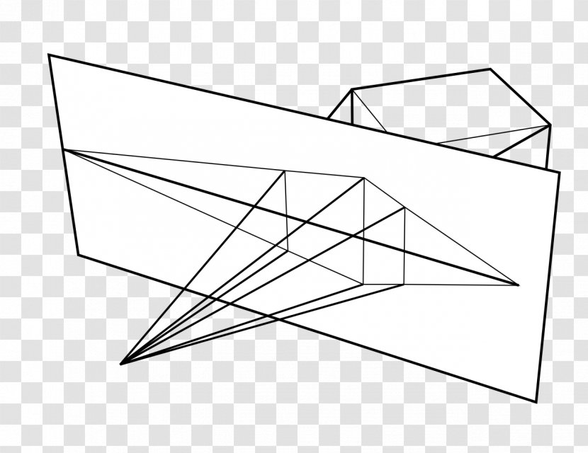 Cavalier Perspective Lijnperspectief Drawing Cartesian Coordinate System - Black And White - Oblique Line Transparent PNG