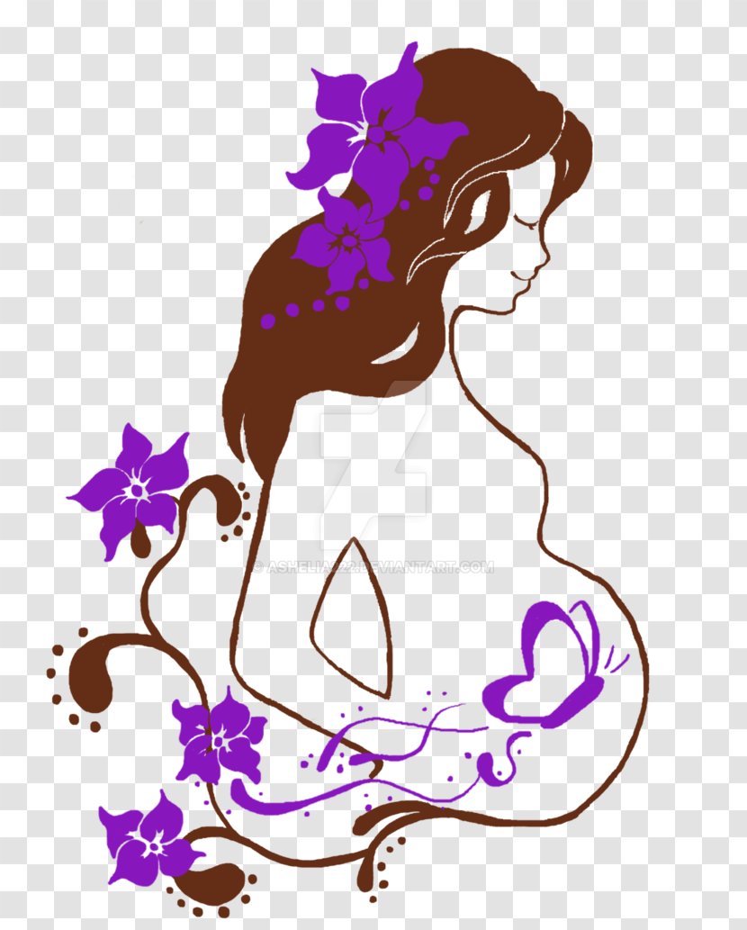 Pregnancy Cartoon - Plant Violet Transparent PNG