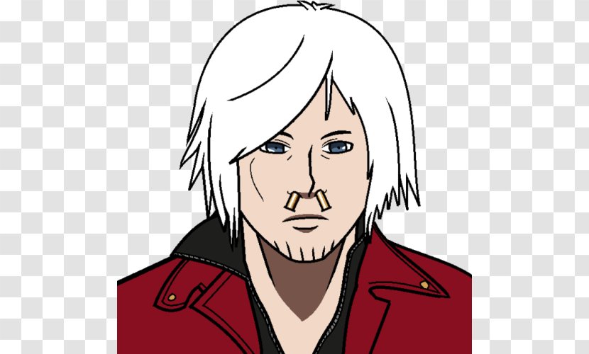 Facial Hair Dante Devil May Cry Final Fantasy Record Keeper - Silhouette Transparent PNG