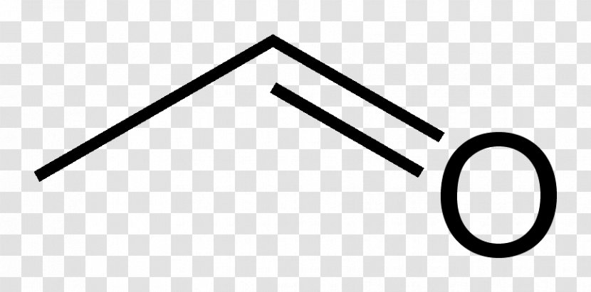Acetaldehyde Structural Formula Skeletal Chemical Structure - Area - Skeleton Transparent PNG
