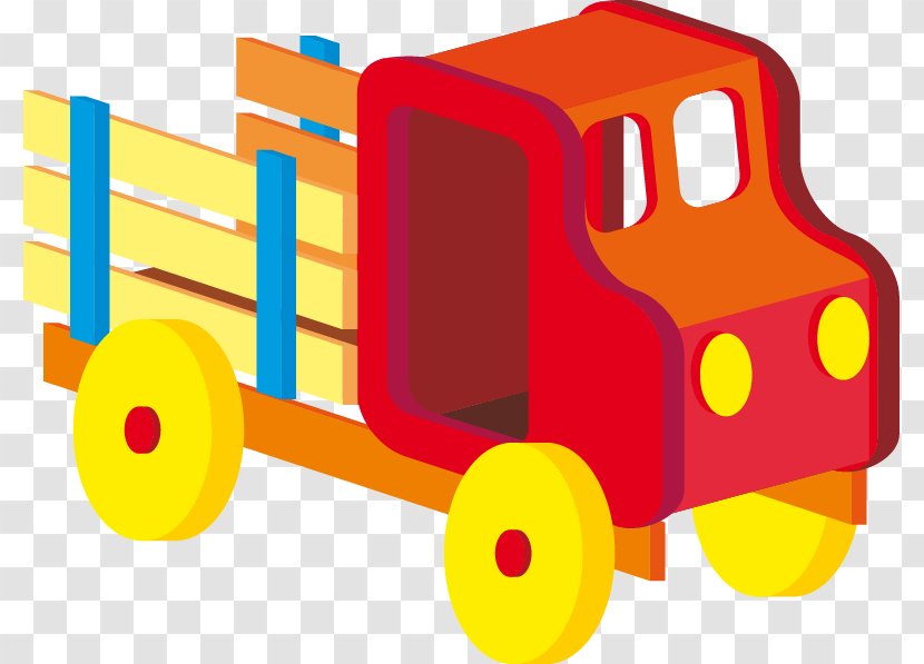 Toy Cartoon Drawing Animation - Orange - Vector Children's Car Transparent PNG