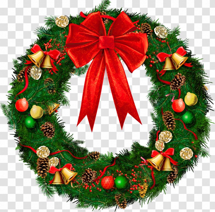 Wreath Christmas Decoration Garland Clip Art - Advent - Evergreen Cliparts Transparent PNG