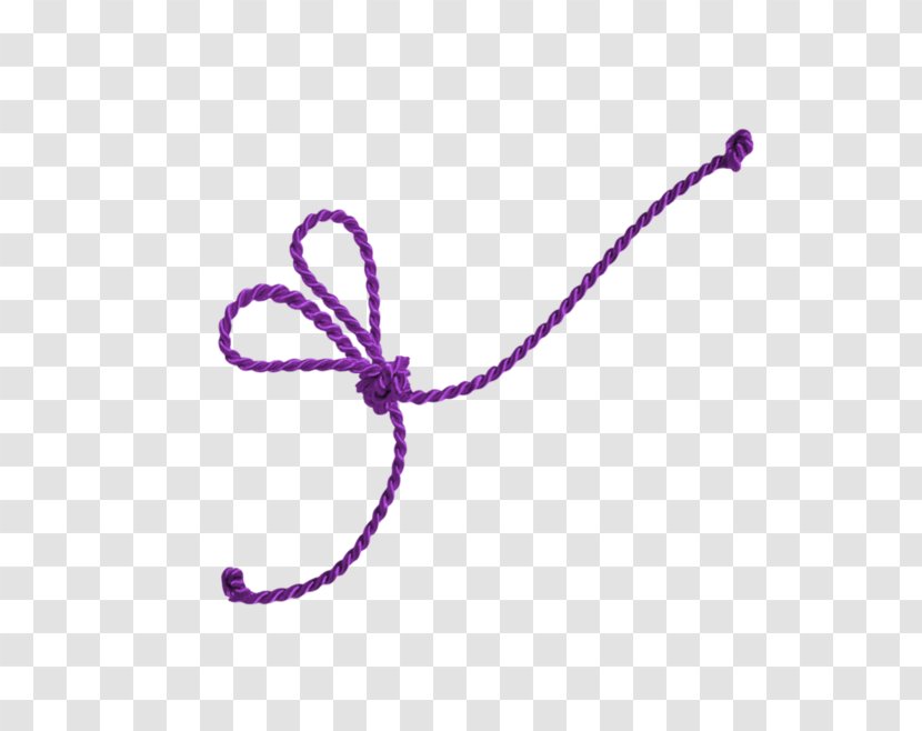 Rope Shoelace Knot Ribbon Clip Art - Purple Transparent PNG