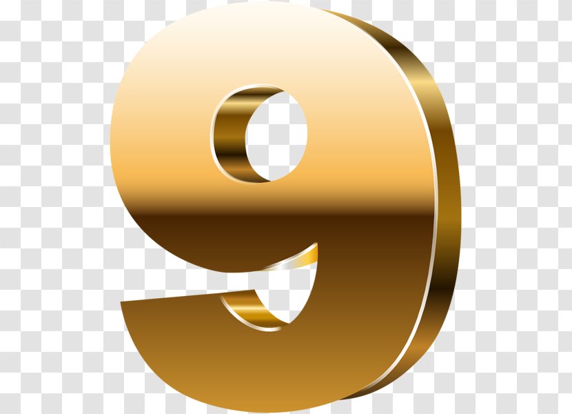 Number 0 Clip Art - Numerical Digit - Gold Transparent PNG