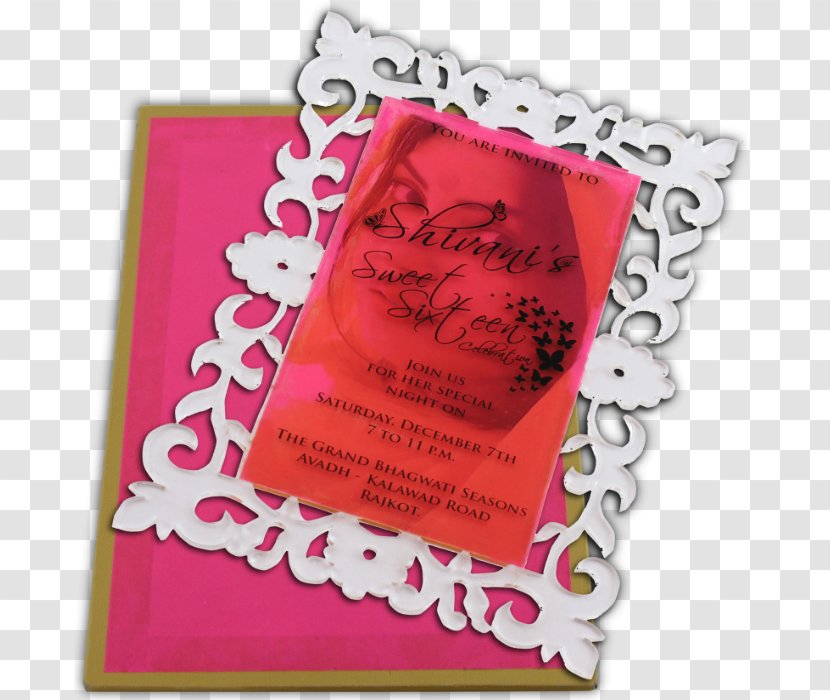 Wedding Invitation Picture Frames Greeting & Note Cards - Laser - Hindu Transparent PNG