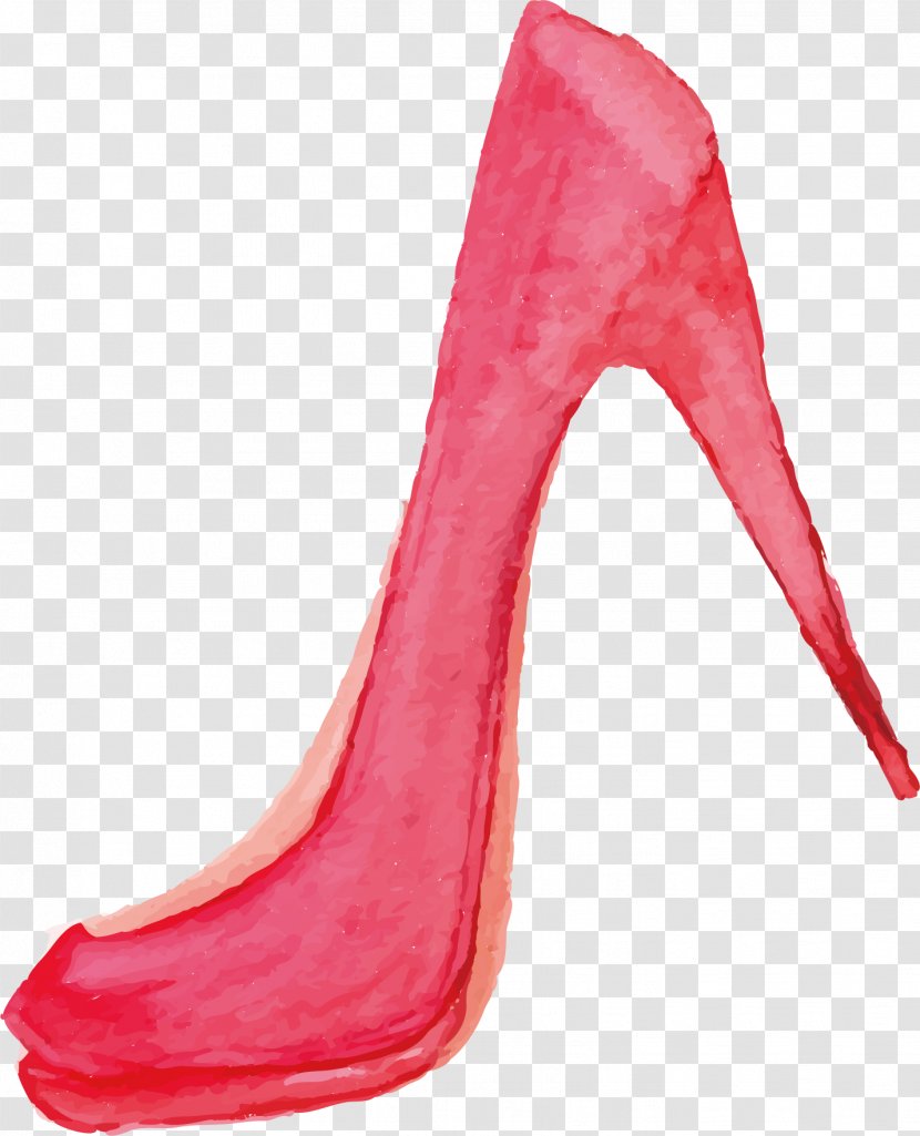 High-heeled Footwear Shoe - Glasses - Red High Heels Vector Transparent PNG