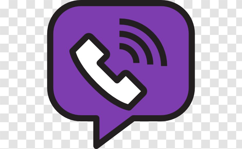 Social Media Logo Viber - Violet Transparent PNG