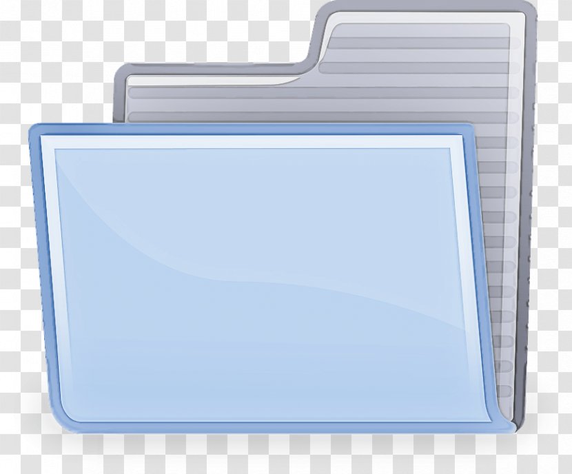 Blue Folder Rectangle Paper Product Document Transparent PNG