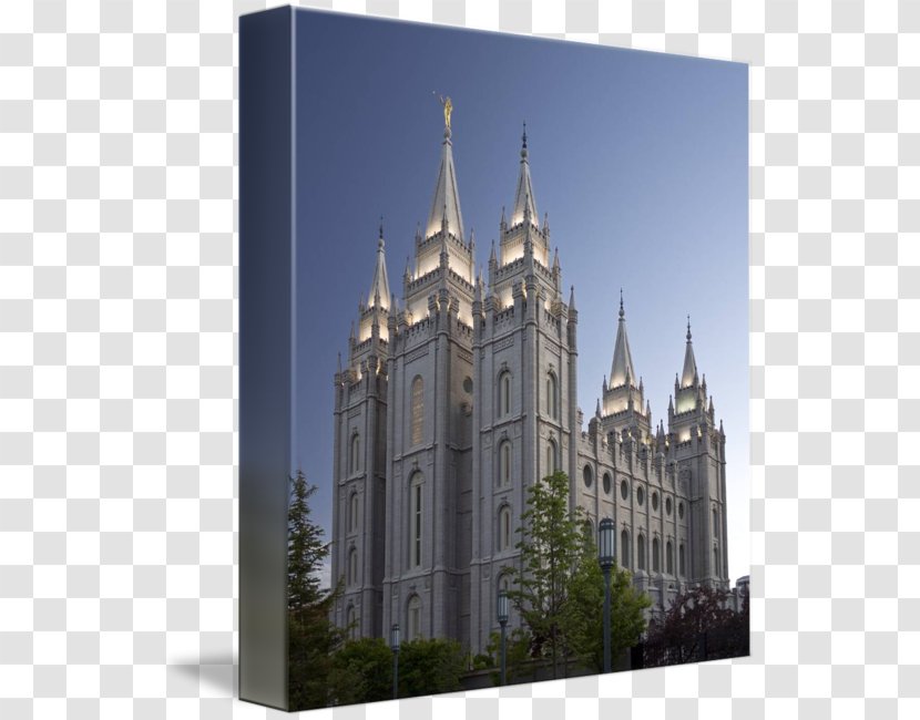 Temple Art Canvas Gallery Wrap The Church Of Jesus Christ Latter-day Saints - Facade Transparent PNG