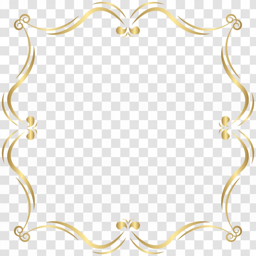 Download Pattern - Computer Graphics - Gold Border Clip Art Image Transparent PNG