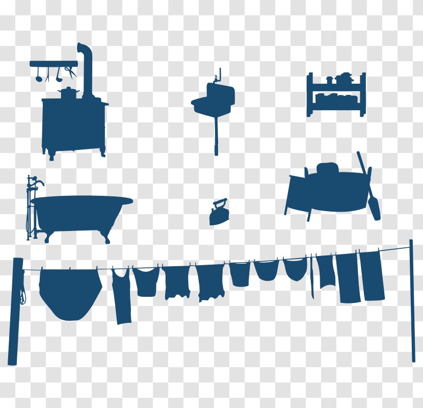 Clothes Line Washing Clip Art - Diagram - Chores Pictures Transparent PNG